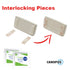EZ Pass Mounting Strips: Adhesive Strips, Dual Lock Tape, (4 Sets - 8 pcs) with Cleaning Prep Pad (2 Pieces)